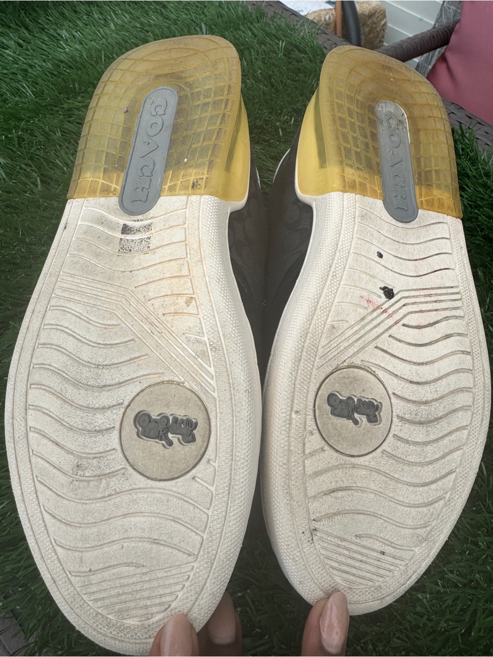 Coach Black and Cream Signature Low-Top Sneaker - Picture 4 of 6